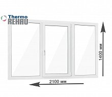 Пластиковое окно Rehau Thermo-Design трехстворчатое